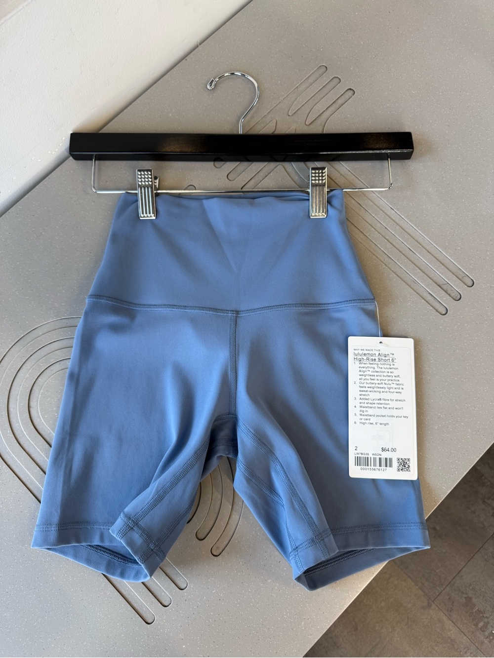 lululemon athletica High-Rise Align Bike Shorts - Dusty Blue